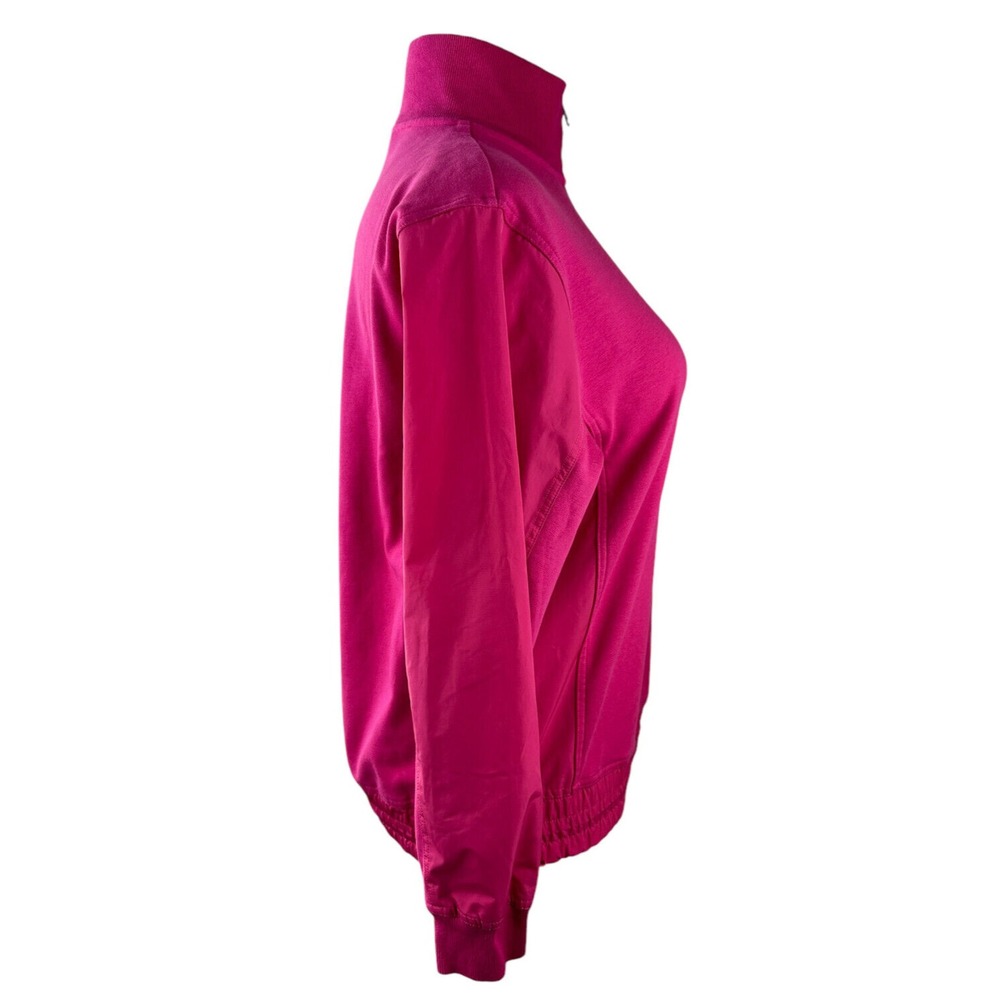 Athleta Triumph Hybrid Half Zip Sweatshirt Jacket Salvia Pink Fuchsia Small - Picture 7 of 15